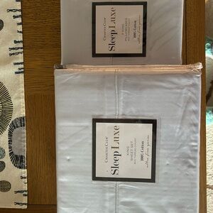 Charter Club Sleep Luxe King Sheet Set with Extra Set of Pillowcases-Light Blue